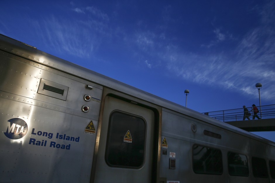 A Long Island Railroad commuter train in New York. The New York Metropolitan Transit Authority recently renewed a program that allows passengers in locations underserved by the subway discounted fares to a Brooklyn transit hub.