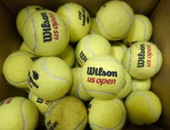 relates to Tennis ball wasteland? Game grapples with a fuzzy yellow recycling problem