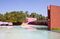 The home has two pools. One for humans, and one for horses.
