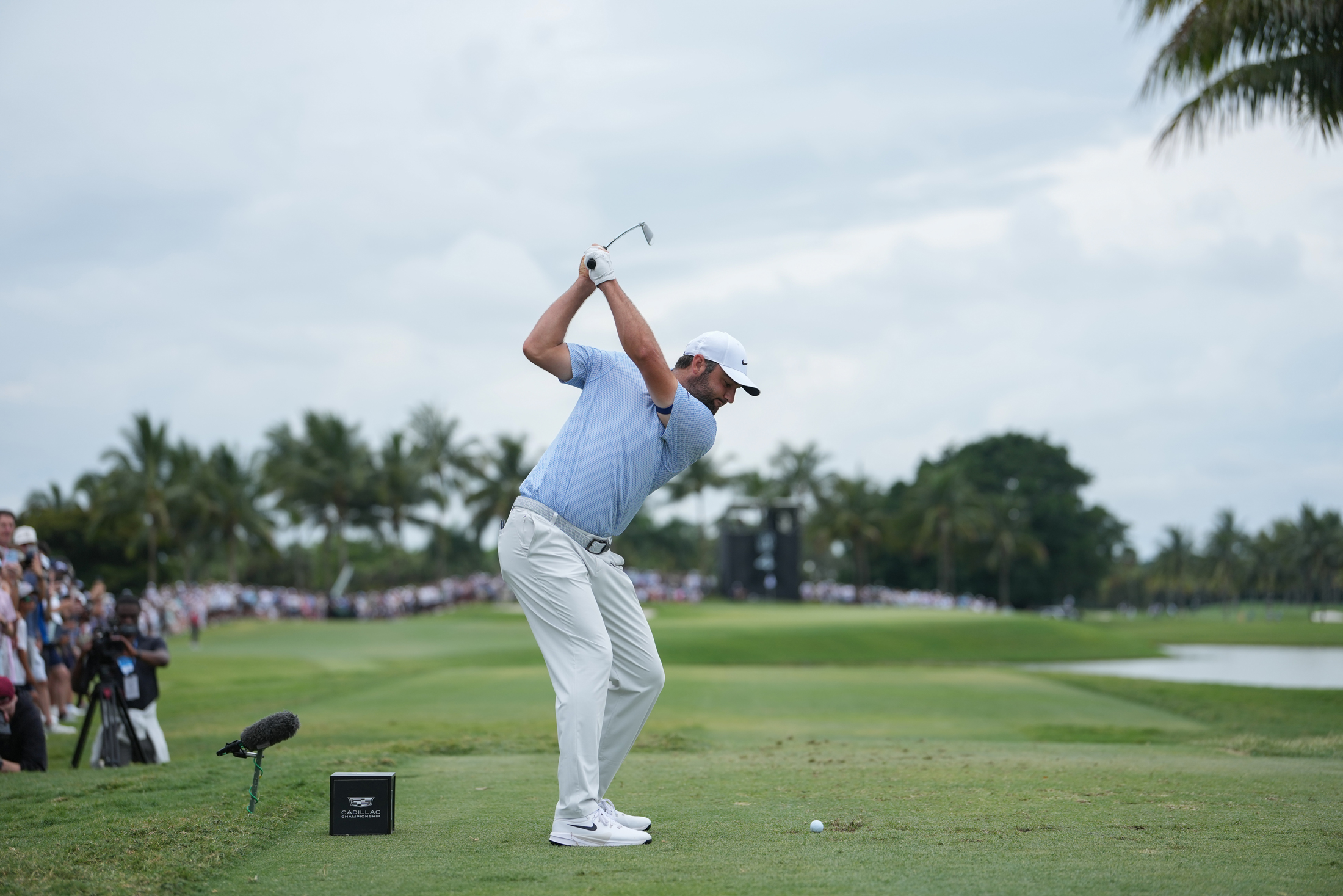 Scheffler is the face of the GolfForever fitness regimen. Photographer: Ben Jared/PGA Tour&amp;nbsp;via Getty Images