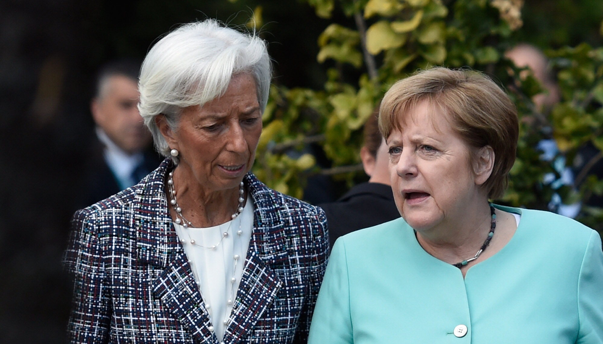Christine Lagarde and Angela Merkel