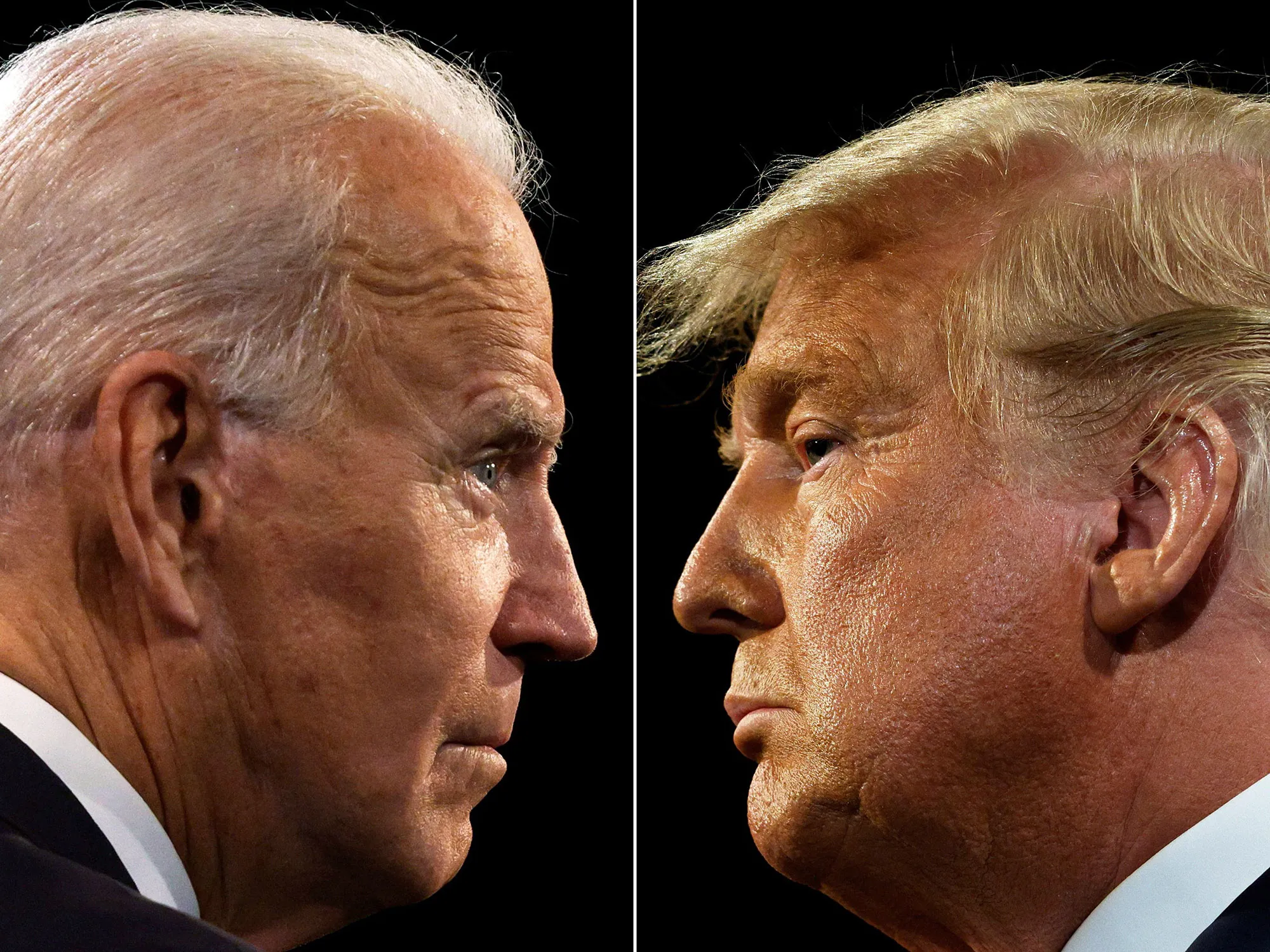 Joe Biden and Donald Trump.&nbsp;