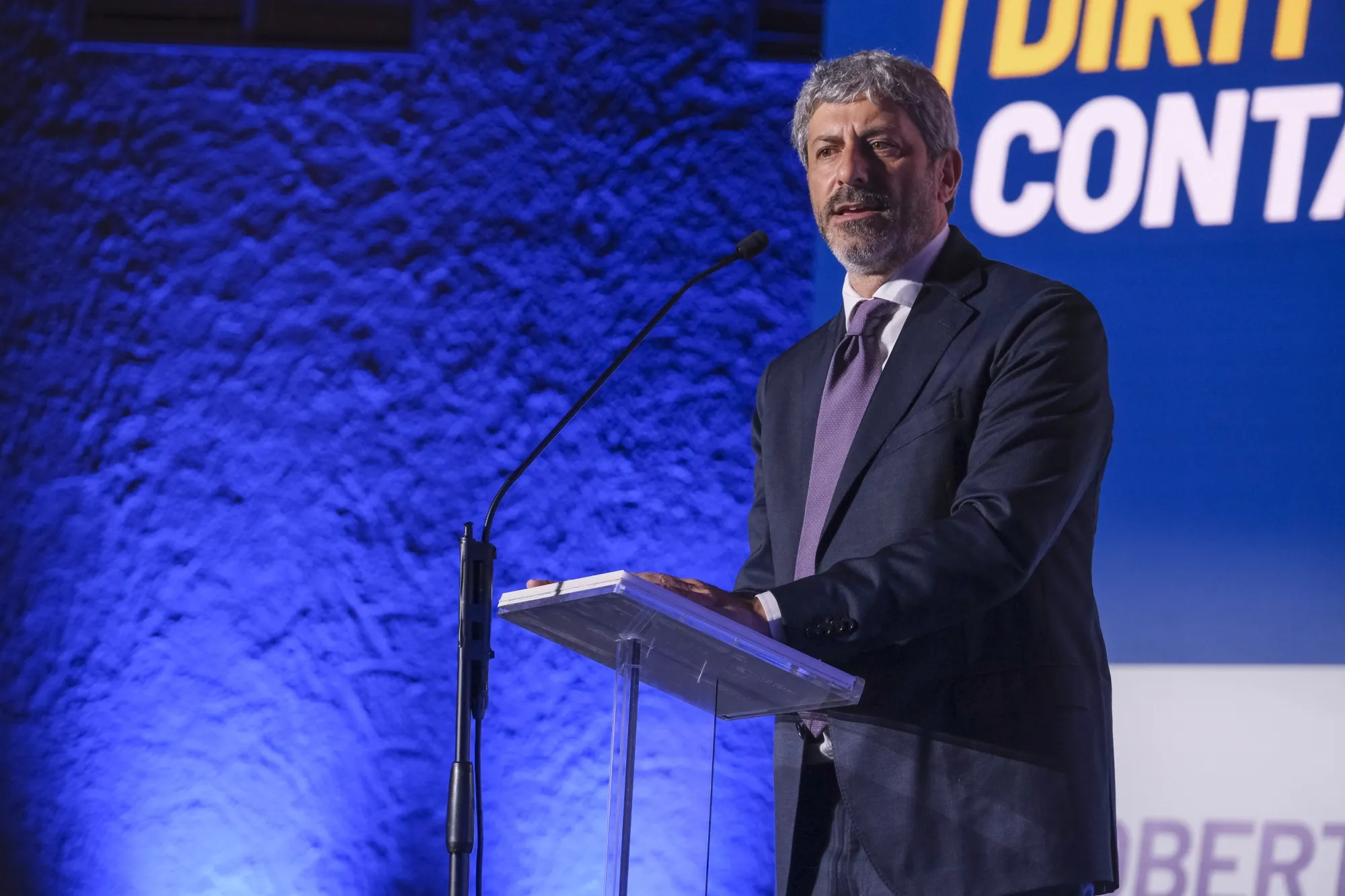 In Campania, center-left candidate Roberto Fico was projected to win between 56% and 60% of the vote.