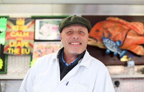 Dave Crosbie, a fishmonger and stallholder at Romford market.