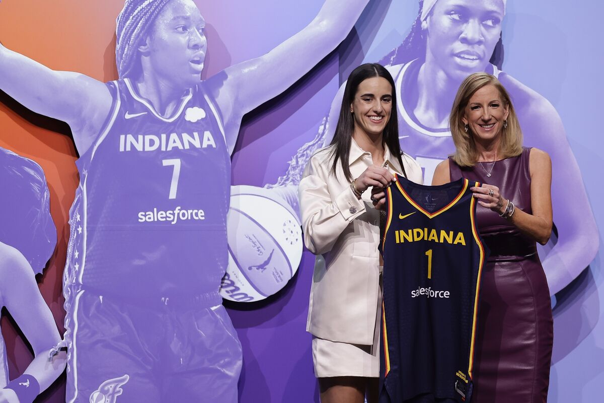 Caitlin Clark taken No. 1 in the WNBA draft by the Indiana Fever, as