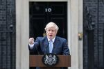 Boris Johnson speaks outside number 10 Downing Street on Sept. 2.