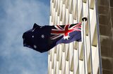 Reserve Bank of Australia Headquarters And Australian Dollar Ahead of Rate Decision