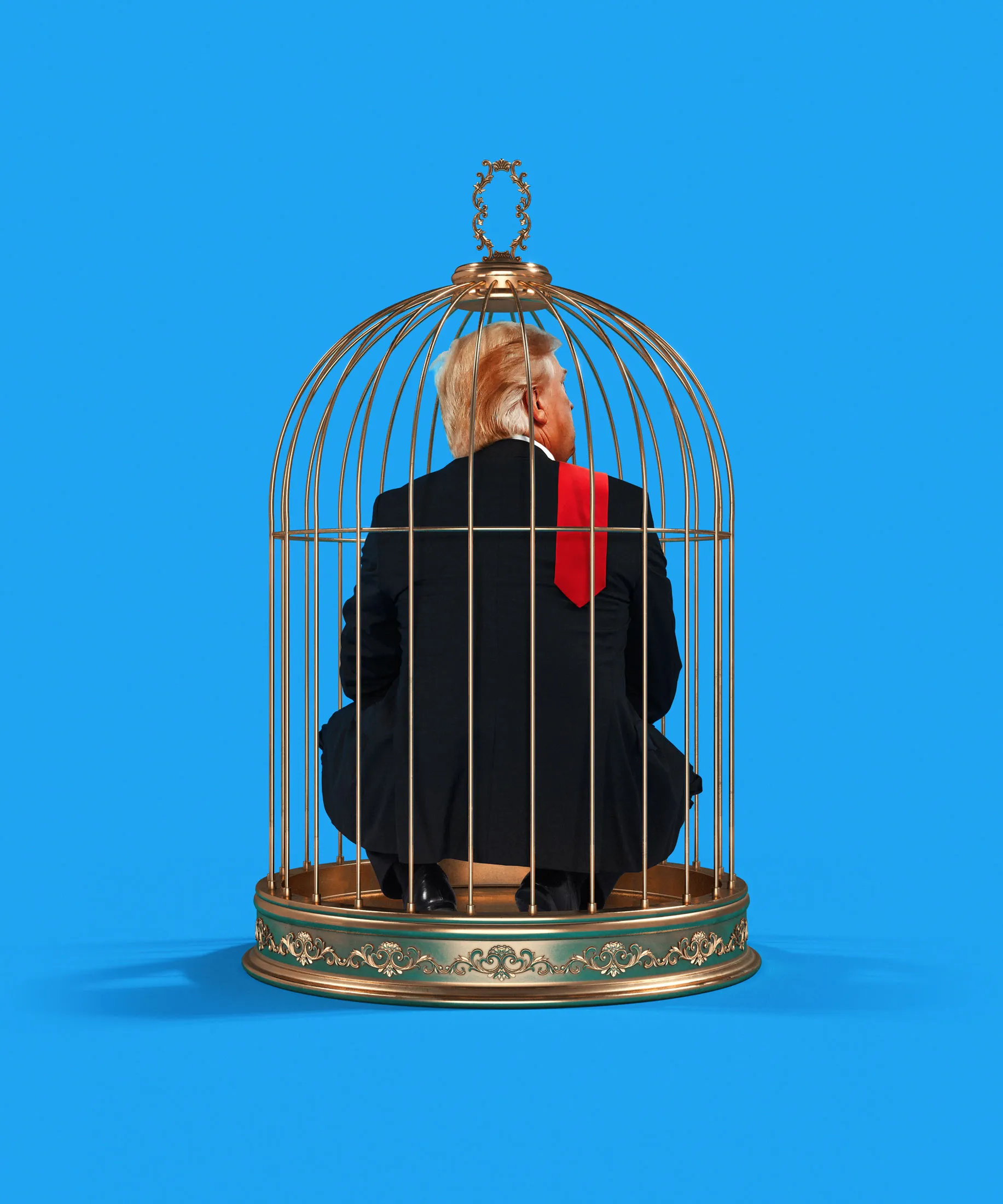 Twitter» A Blue Bird In A Cage, Polaroi, Photography by Vladimir Borele |  ArtMajeur, image size:1833x2200