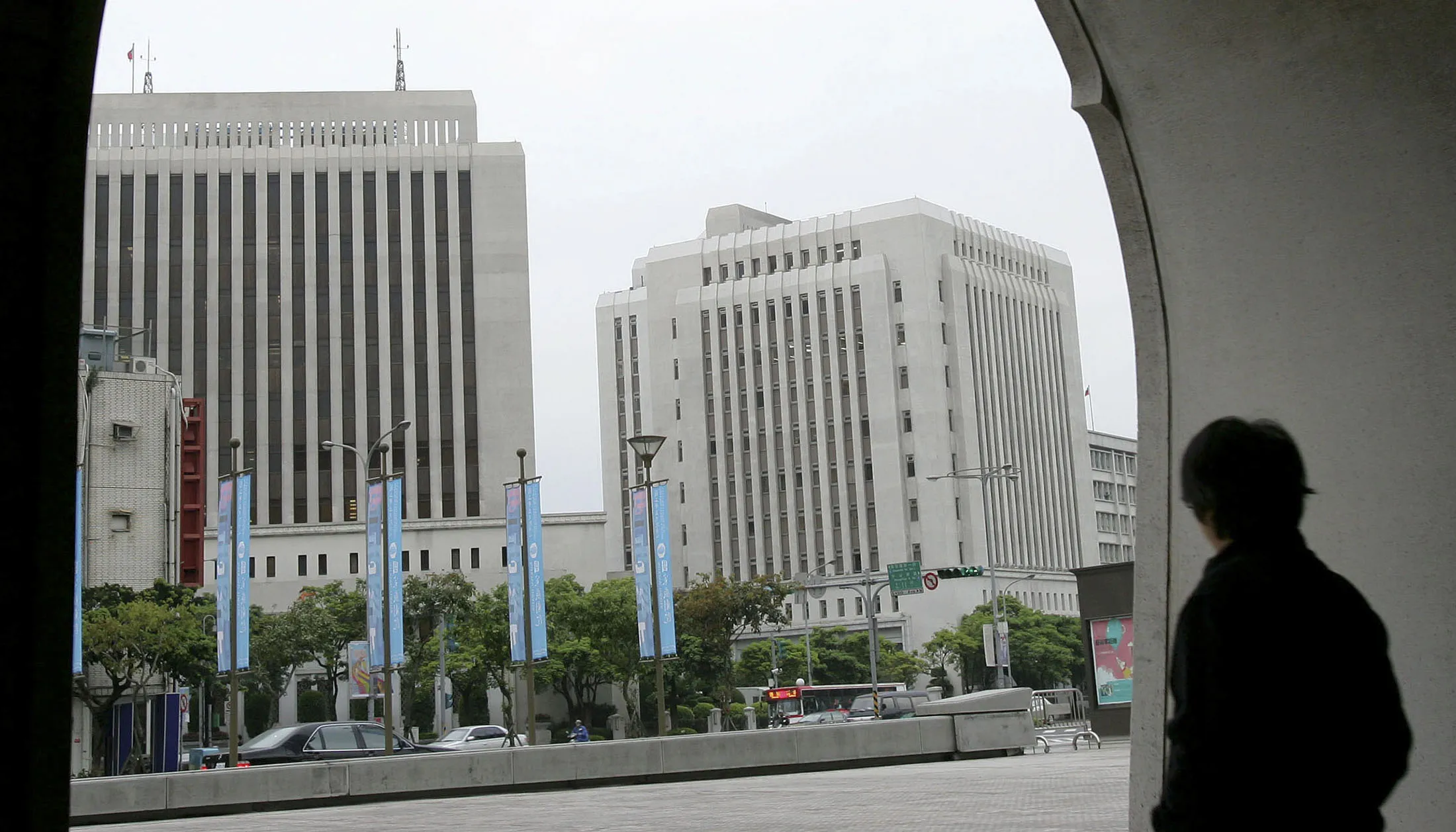 The Central Bank stands in Taipei.