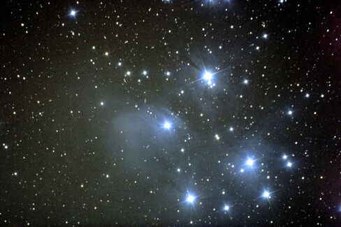 The Pleiades, as seen from Taurus, Germany