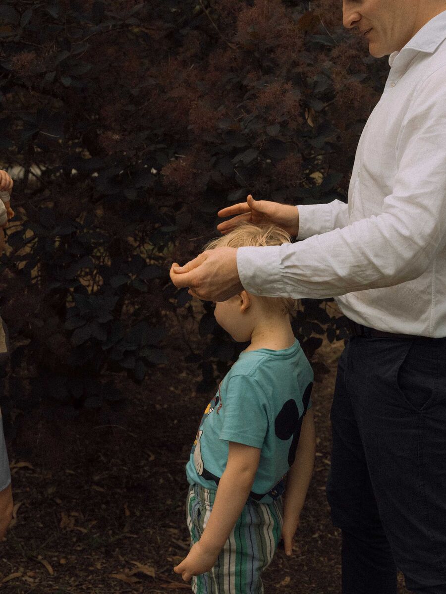 The Kempton family. Both children were born from Karen's eggs