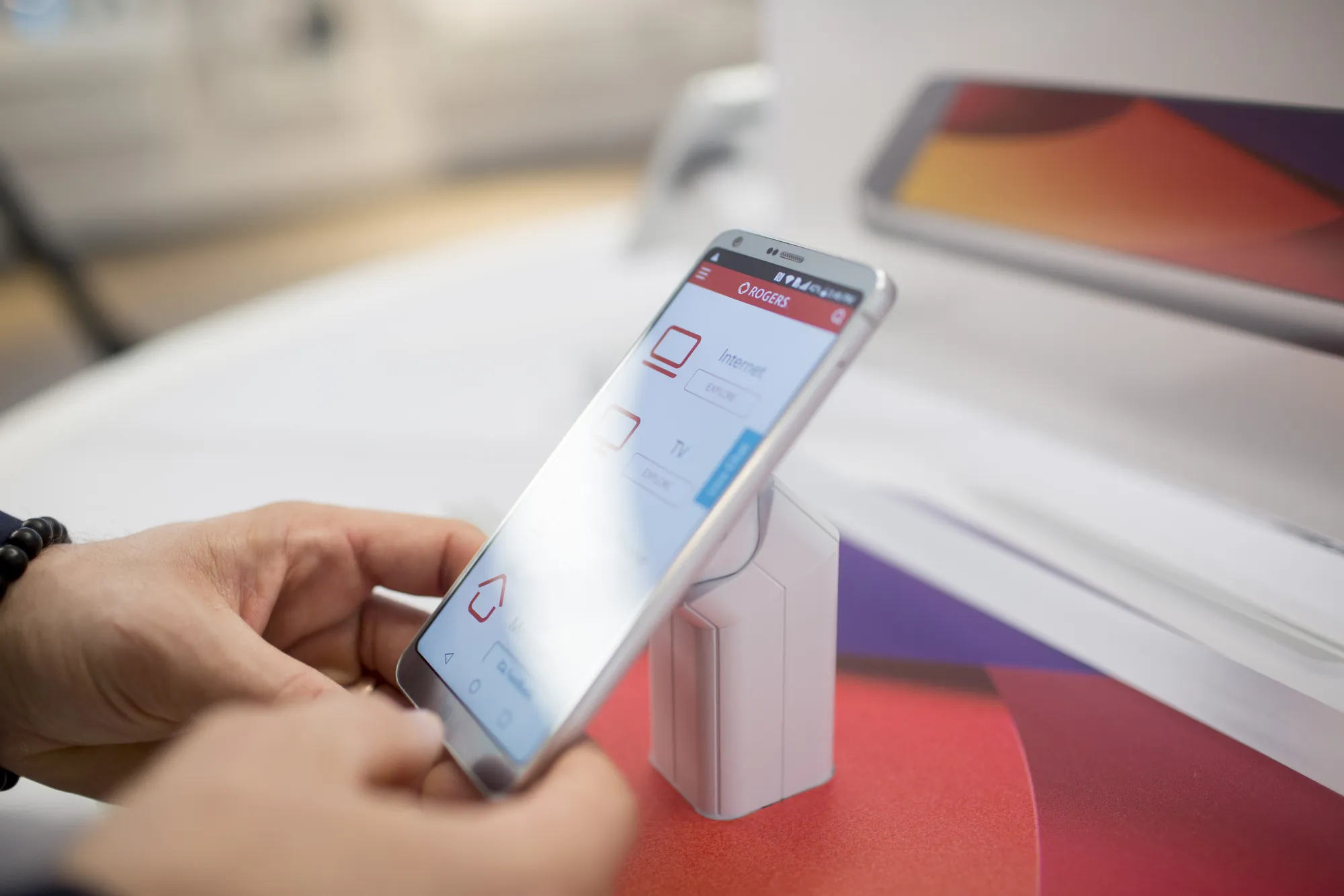 Inside A Rogers Communications Inc. Store As Carries Leverages Organic Growth