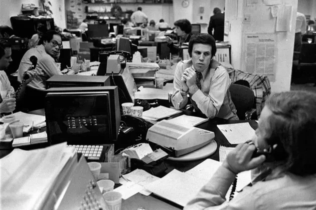 Michael Milken at the New York office of Drexel in 1978.