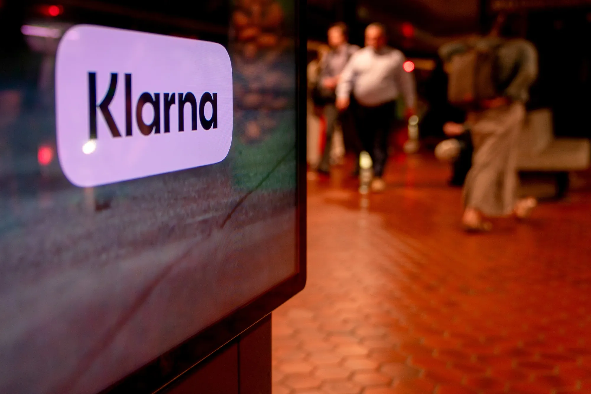 A Klarna advertisement at the Metro Center metro station in Washington, DC.