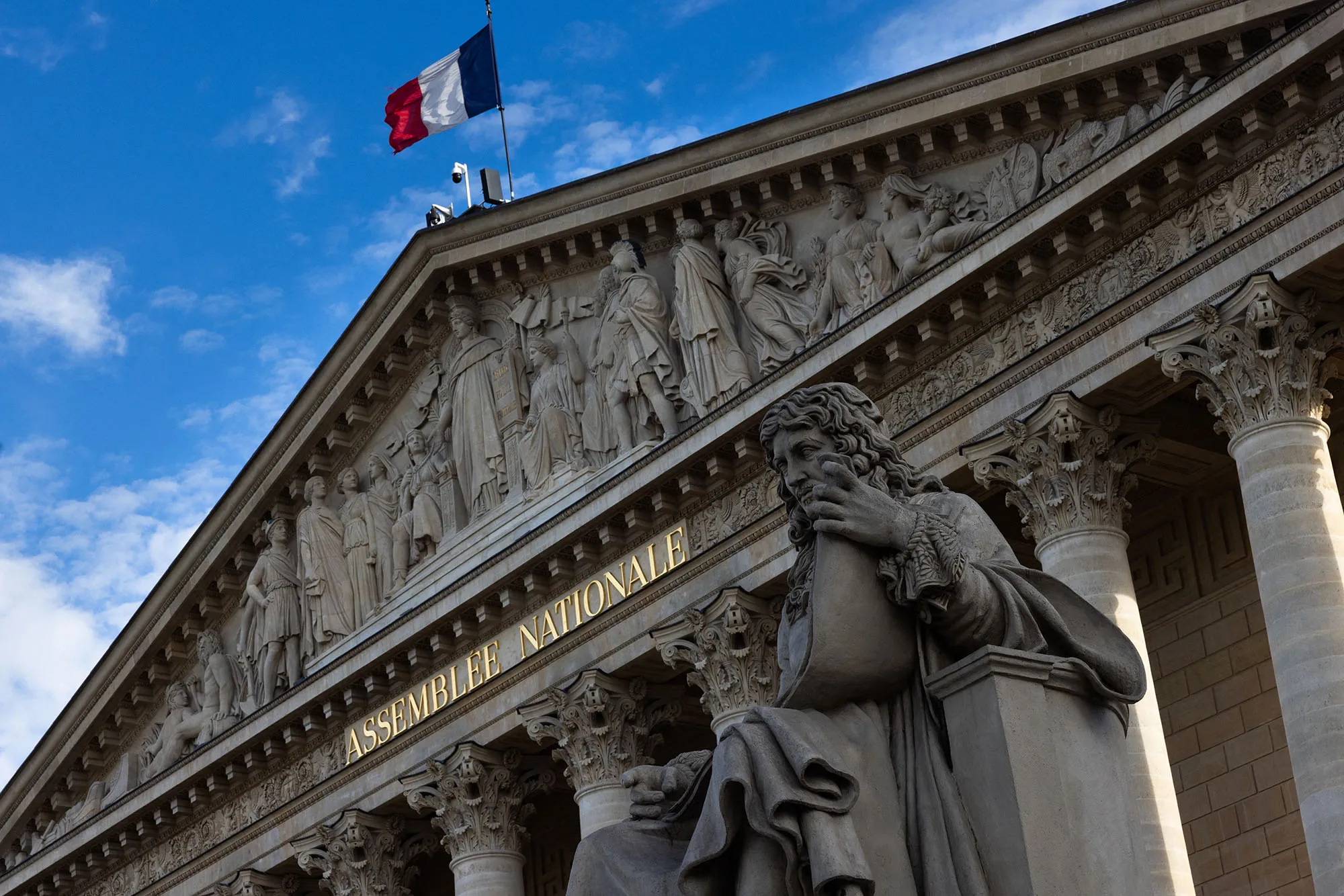 The Palais Bourbon in Paris.