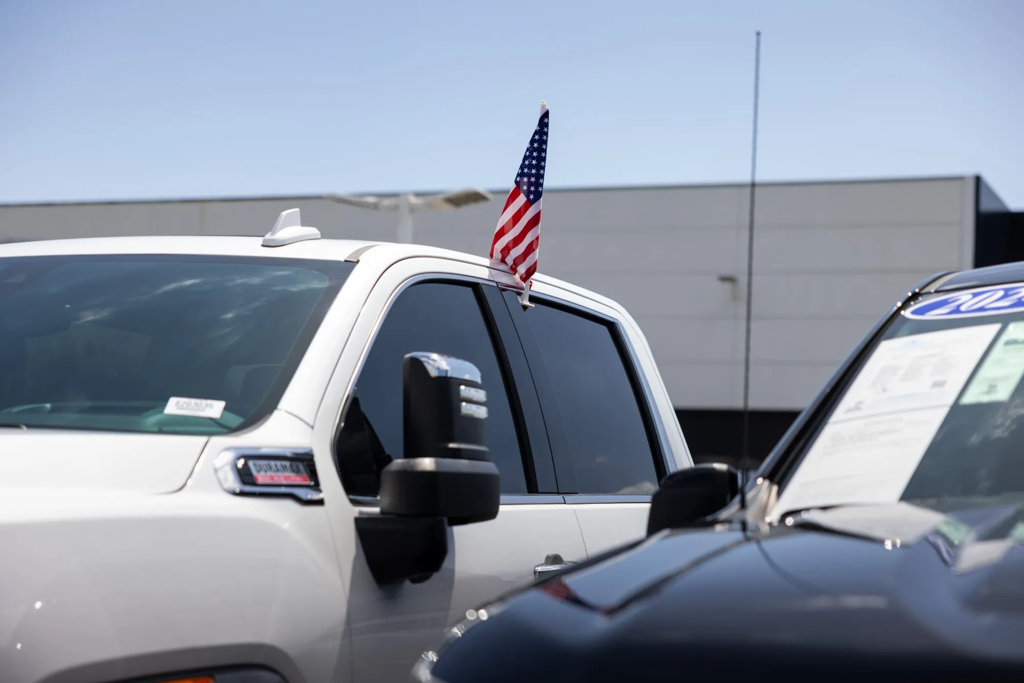 Trucks for sale at a dealership in Torrance, California, in April.&nbsp;
