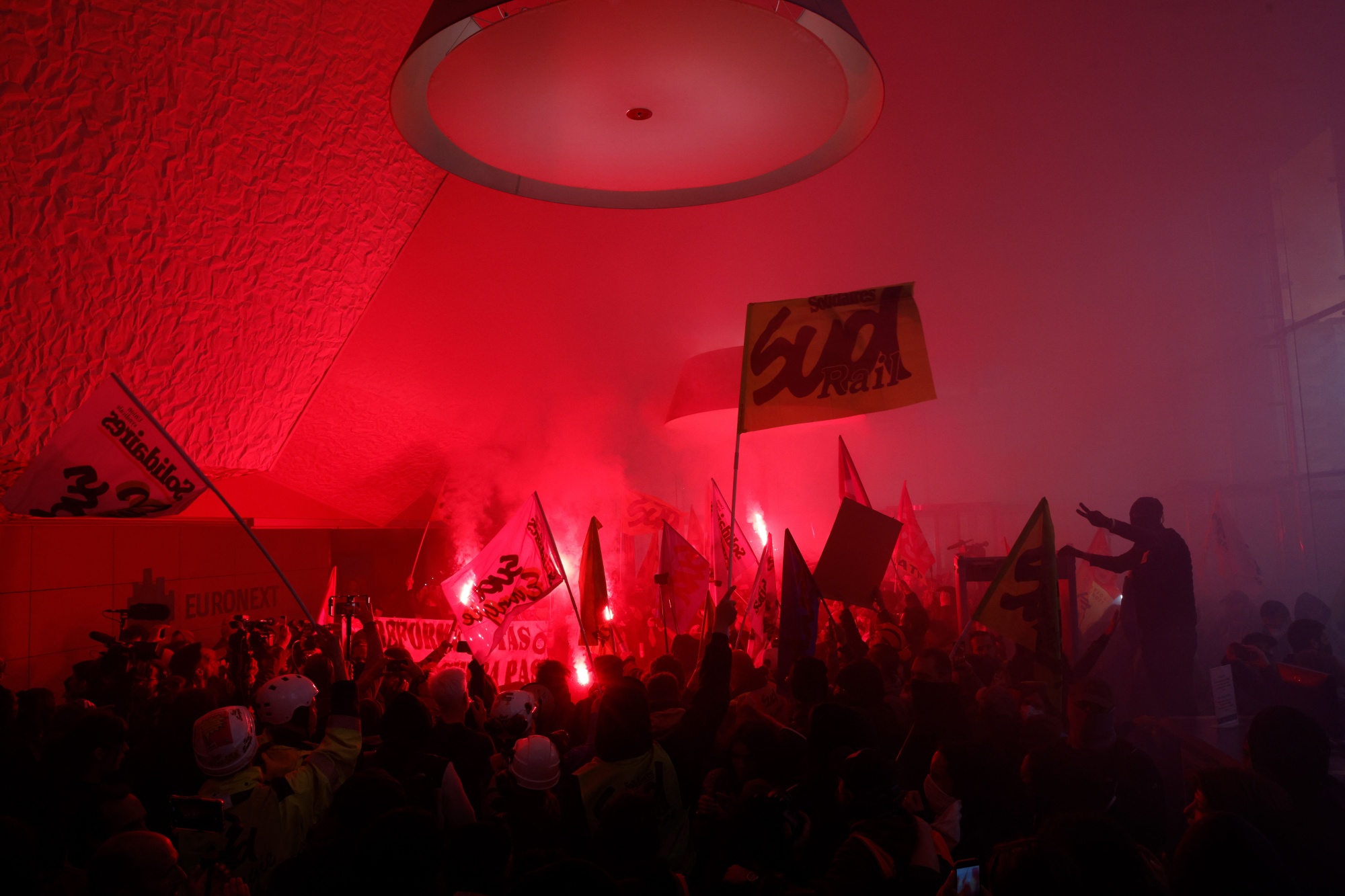 Watch: Protesters Storm Paris LVMH Offices on National Strike Day