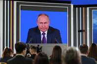 Russia's President Vladimir Putin Annual News Conference