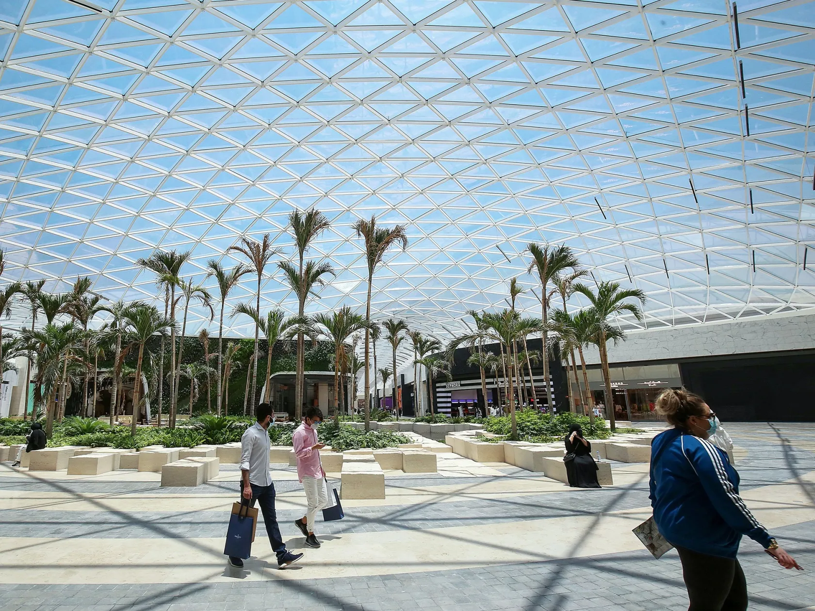 A re-opened mall in Kuwait City on July 1.