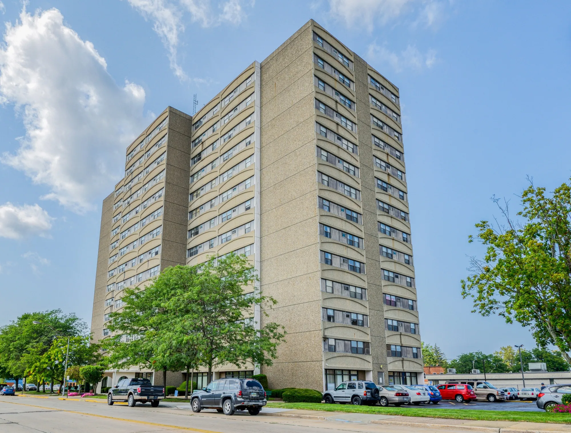 A project to abate asbestos at Ashtabula Towers, a building for low-income seniors, is on hold while the developer awaits federal funding.&nbsp;