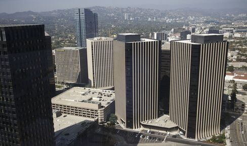 Ten Thousand, center left, stands in Los Angeles.