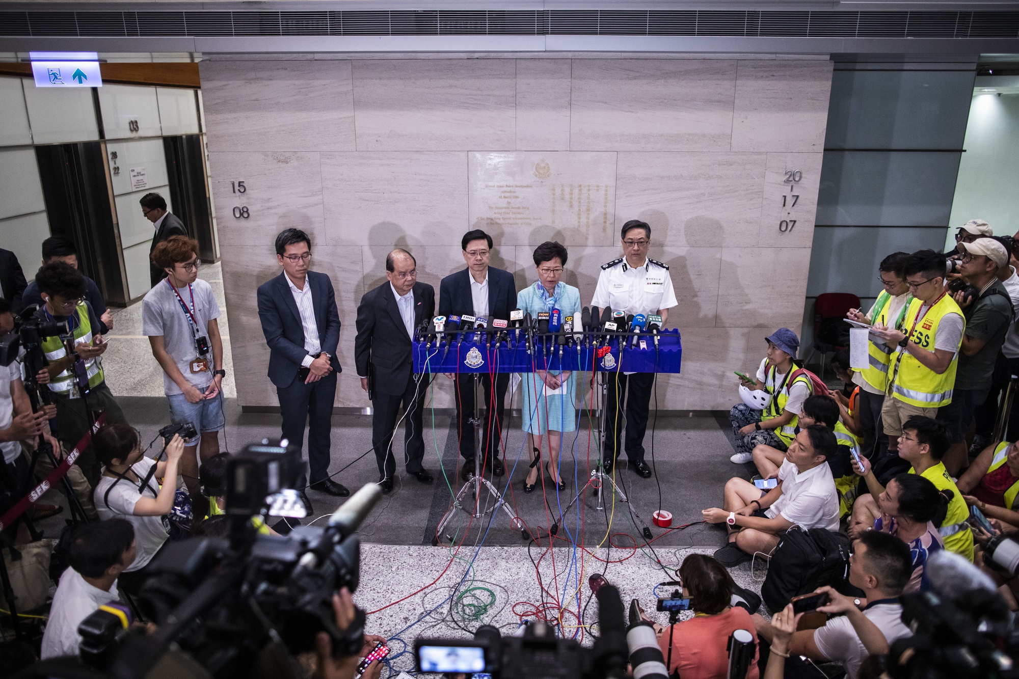 Hong Kong Chief Executive Carrie Lam Holds News Conference