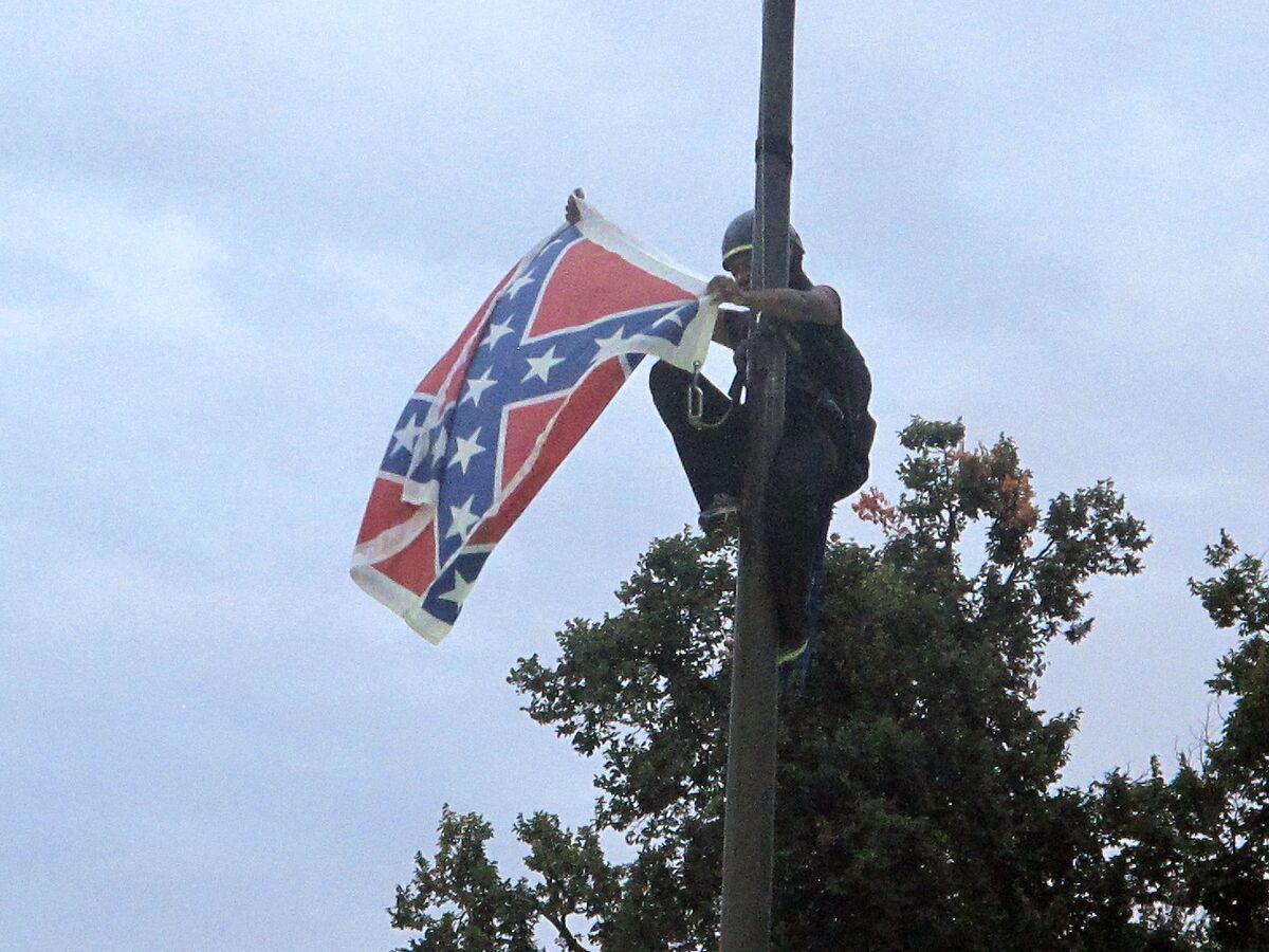 flag after battle