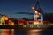 Hamburg Port Shipping Operations Ahead of German GDP Figures