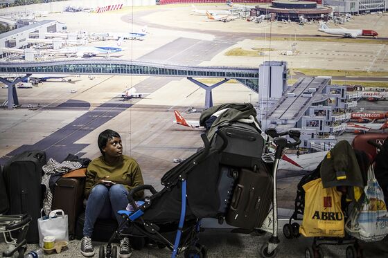 At London Gatwick, Glum Faces and Crying Kids Amid Drone Mess