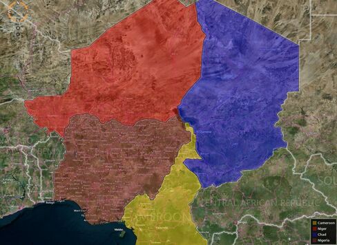 MAP: Nigeria & Neighbors