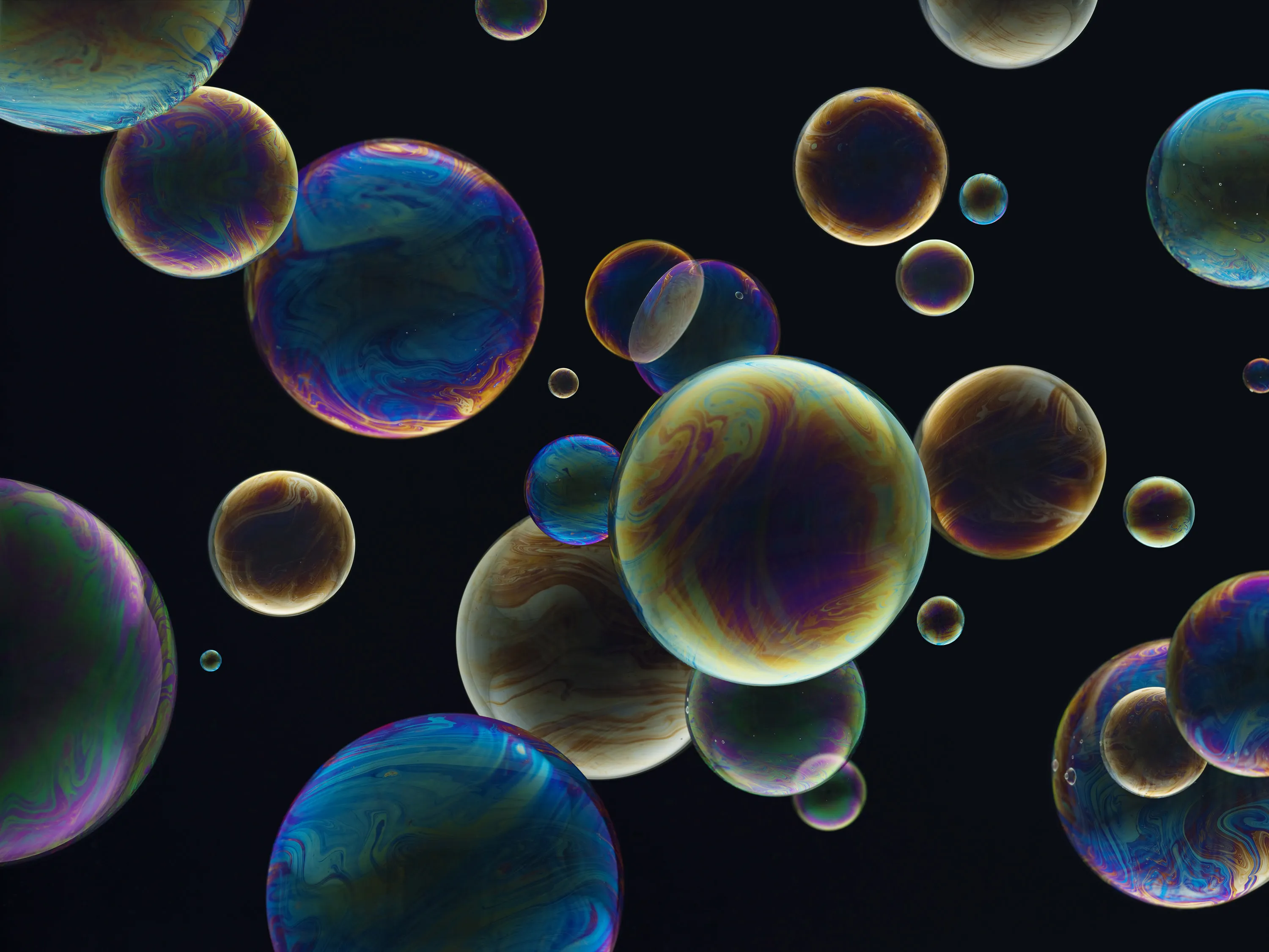 I see bubbles.
