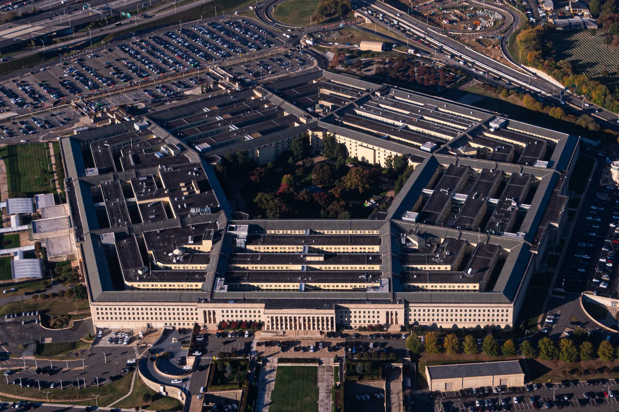 The Pentagon building in Arlington, Virginia.