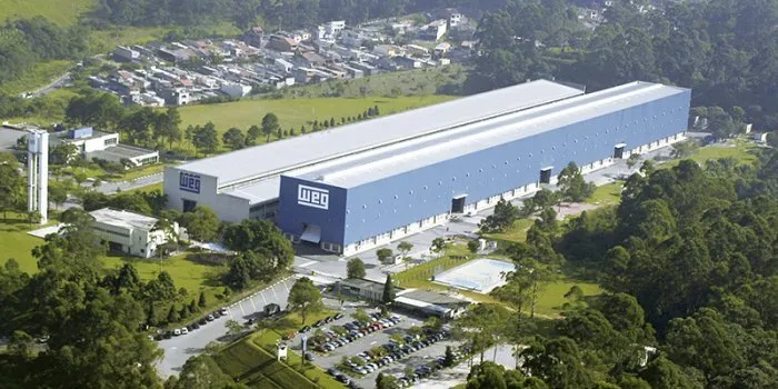 A WEG&nbsp;service center for large electric motors and generators.