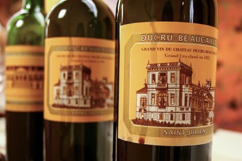 Chateau Ducru-Beaucaillou, whose wines are shown in this undated photo, made a stellar red in 2015.