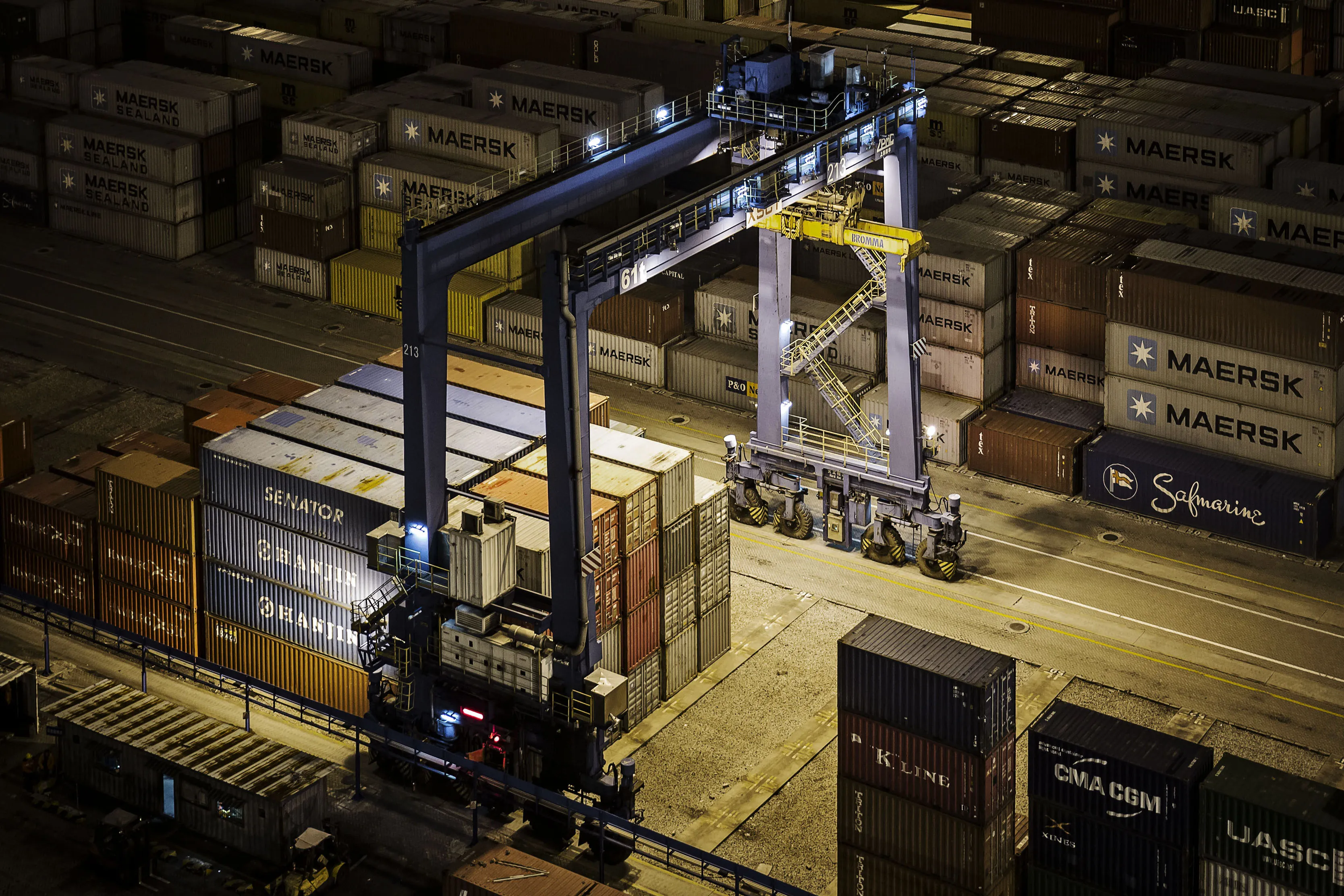 Onboard CMA CGM SA's Benjamin Franklin Container Ship