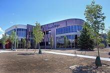 Exterior of SharkNinja's headquarters in Needham, Mass. in 2017.