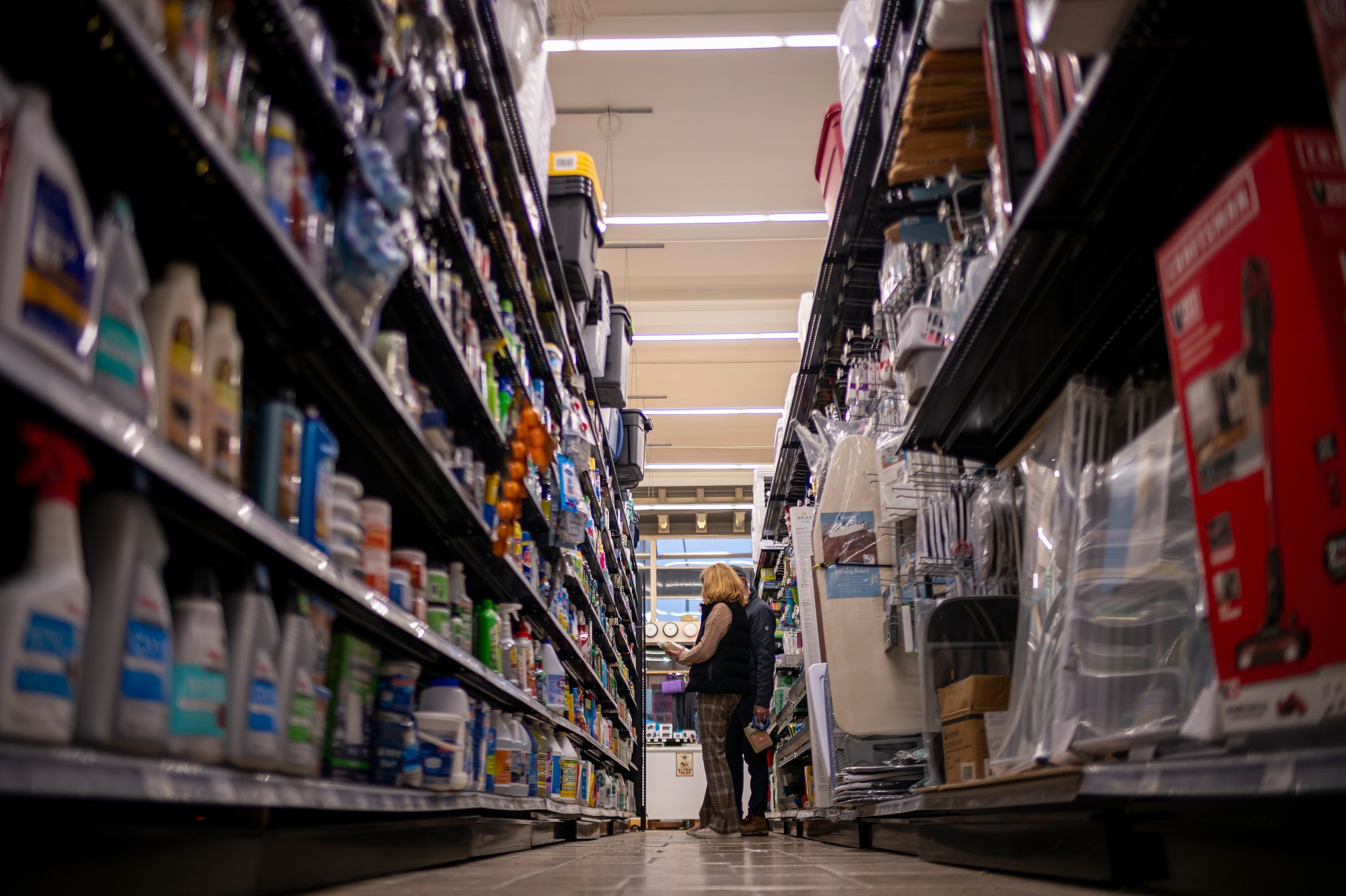 Shoppers in a store in San Francisco on Jan. 6.