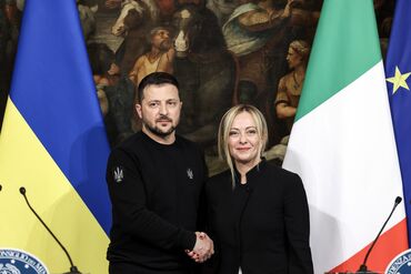 Italy's Prime Minister Giorgia Meloni Hosts Ukraine's President Volodymyr Zelenskiy
