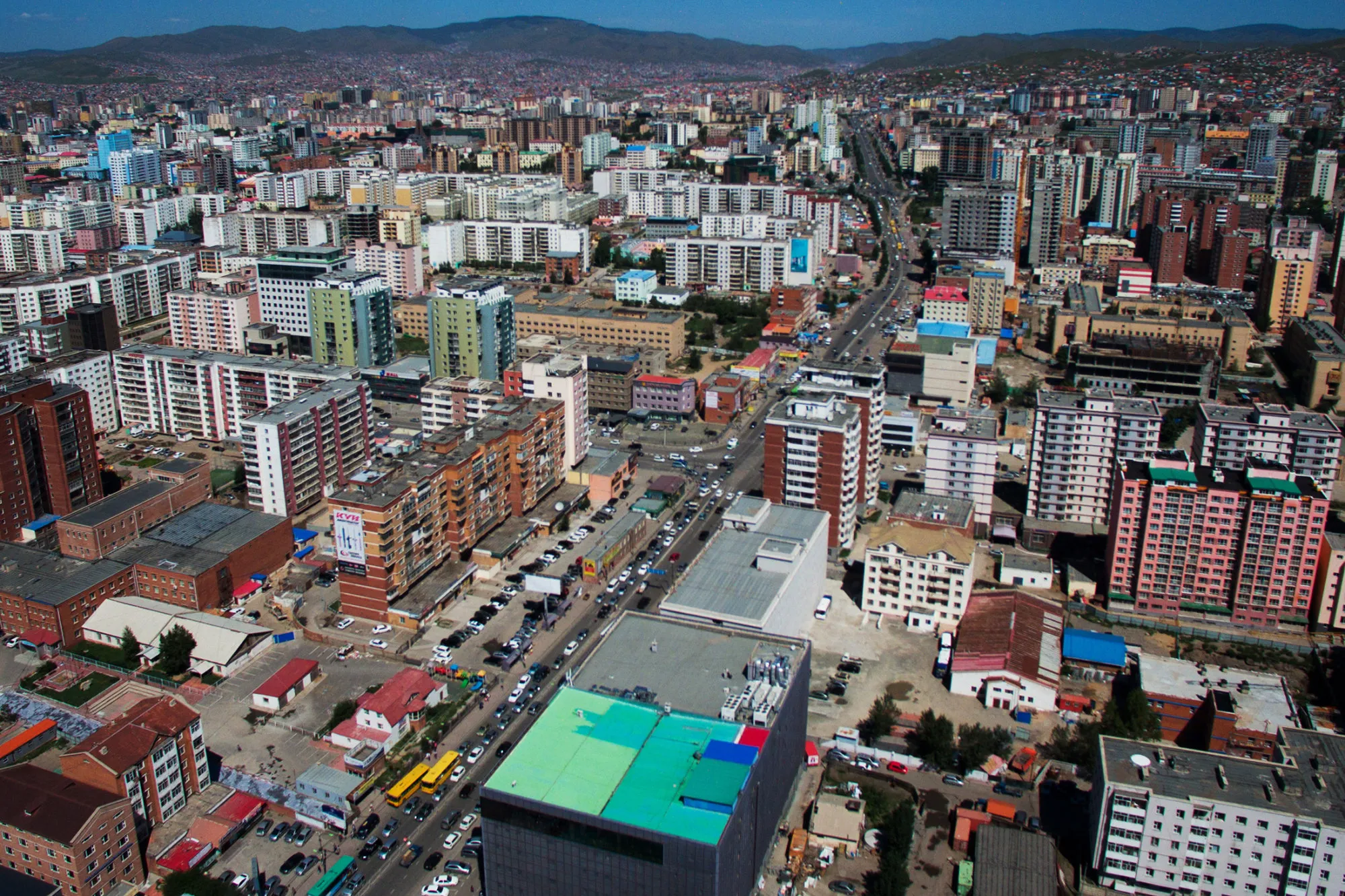 The Ulaanbaatar skyline.
