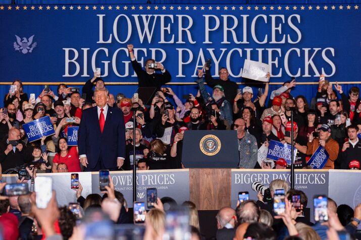 President Trump Touts Inflation Focus In Pennsylvania