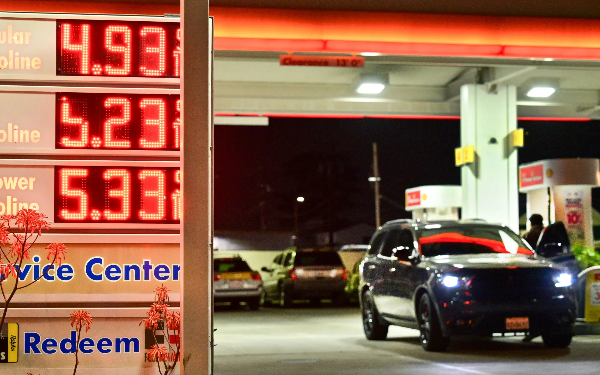 A gas station in Monterey Park, California, on March 3.