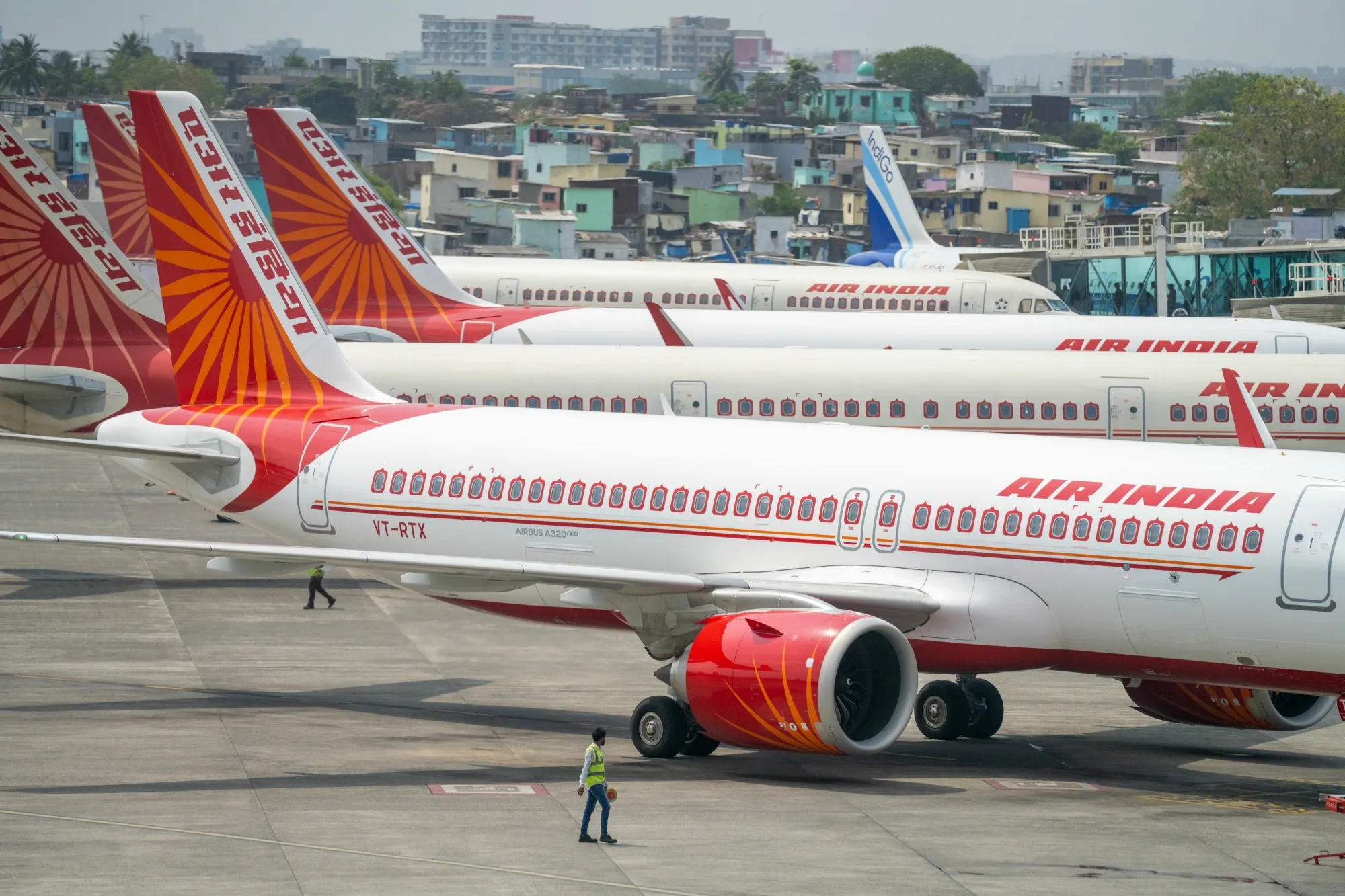 Air India Ltd. aircraft in Mumbai.