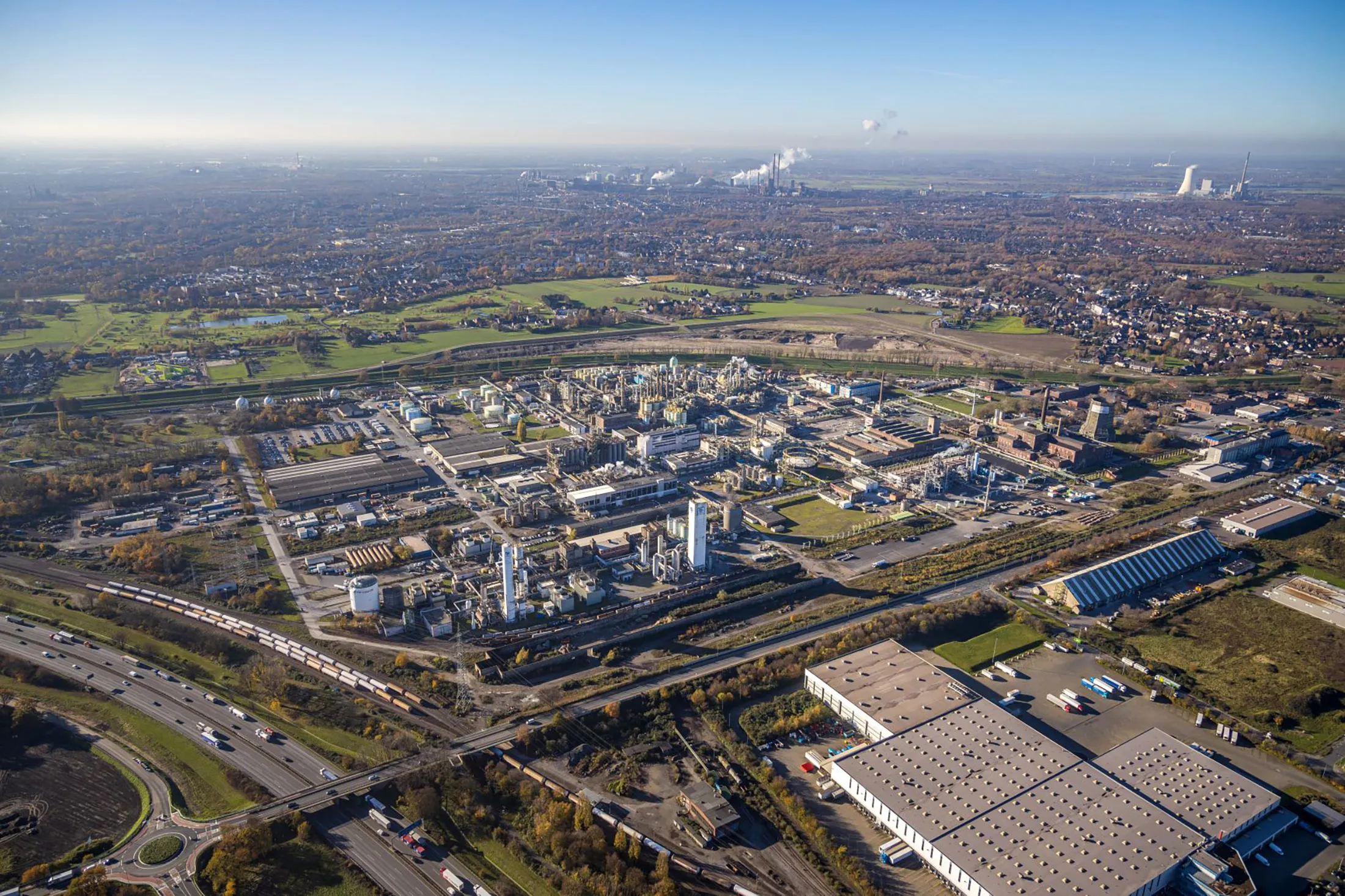The OQ Chemicals Oberhausen plant in Oberhausen, Germany.