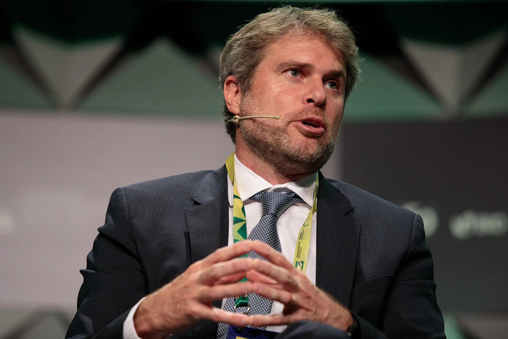 James Scriven, chief executive officer of IDB Invest, speaks during the Brasil Investment Forum in Sao Paulo, Brazil, on Friday, Oct. 11, 2019.&nbsp;