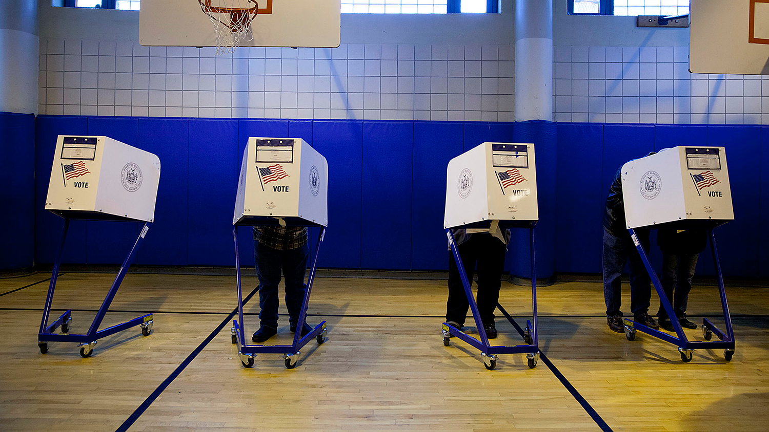 Voters cast ballots in New York on Nov. 6, 2012.
