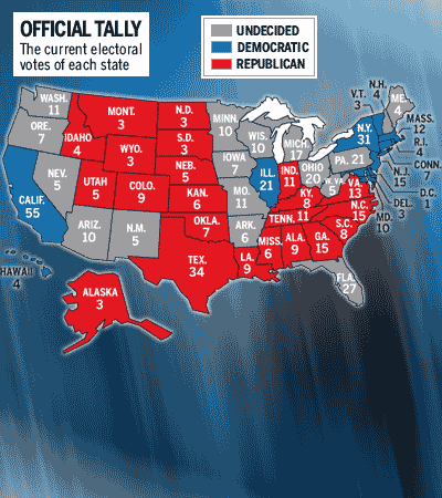 Graphic: Electoral Map - Bloomberg