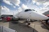 A SpaceJet regional jet, manufactured by Mitsubishi Heavy Industries Ltd., sits on displayduring the 53rd International Paris Air Show at Le Bourget, in Paris, France, on Monday, June 17, 2019. The show is the world's largest aviation and space industry exhibition and runs from June 17-23.