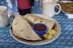 Delicious breakfast tacos at Magnolia Cafe.