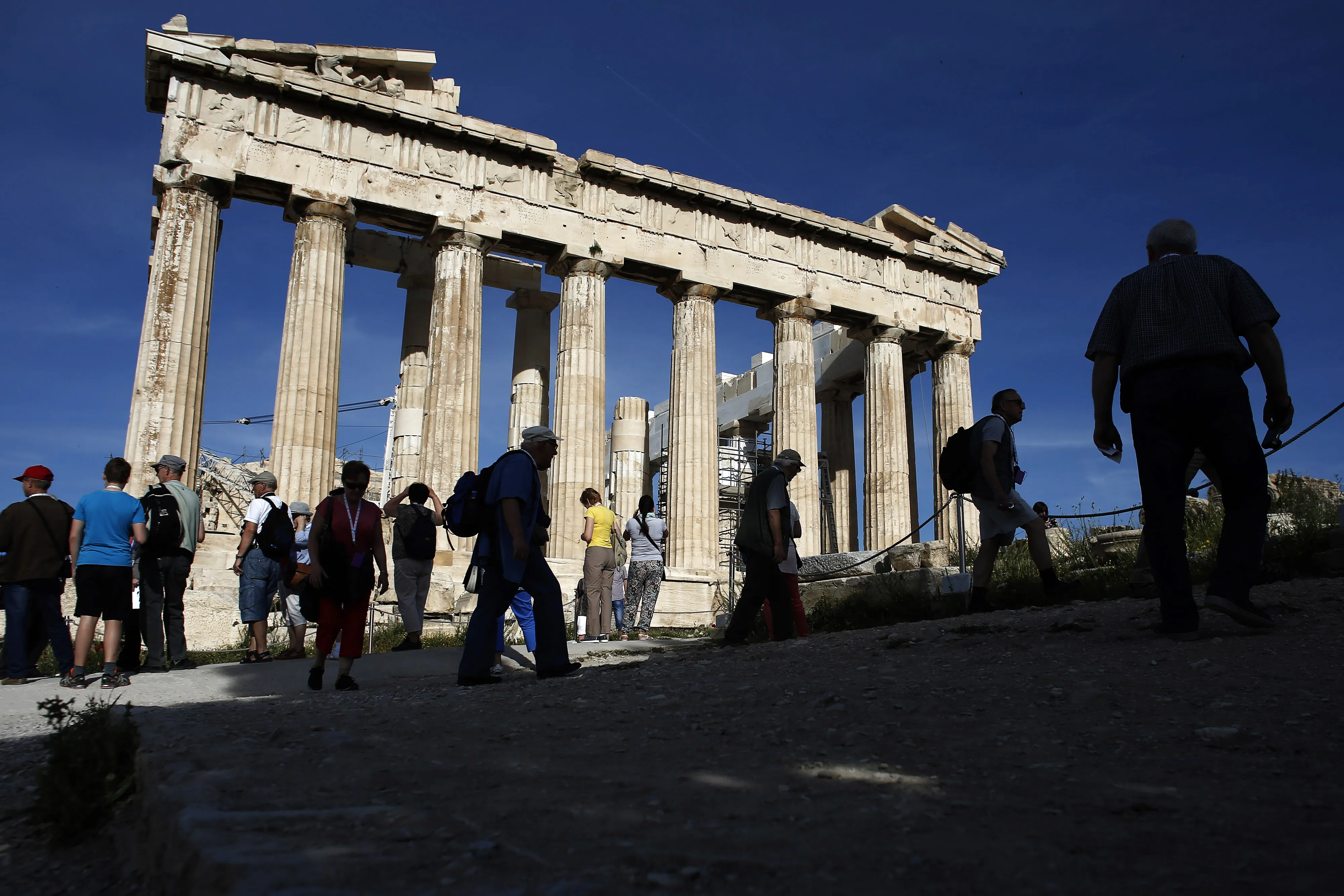 The Parthenon, in Athens.
