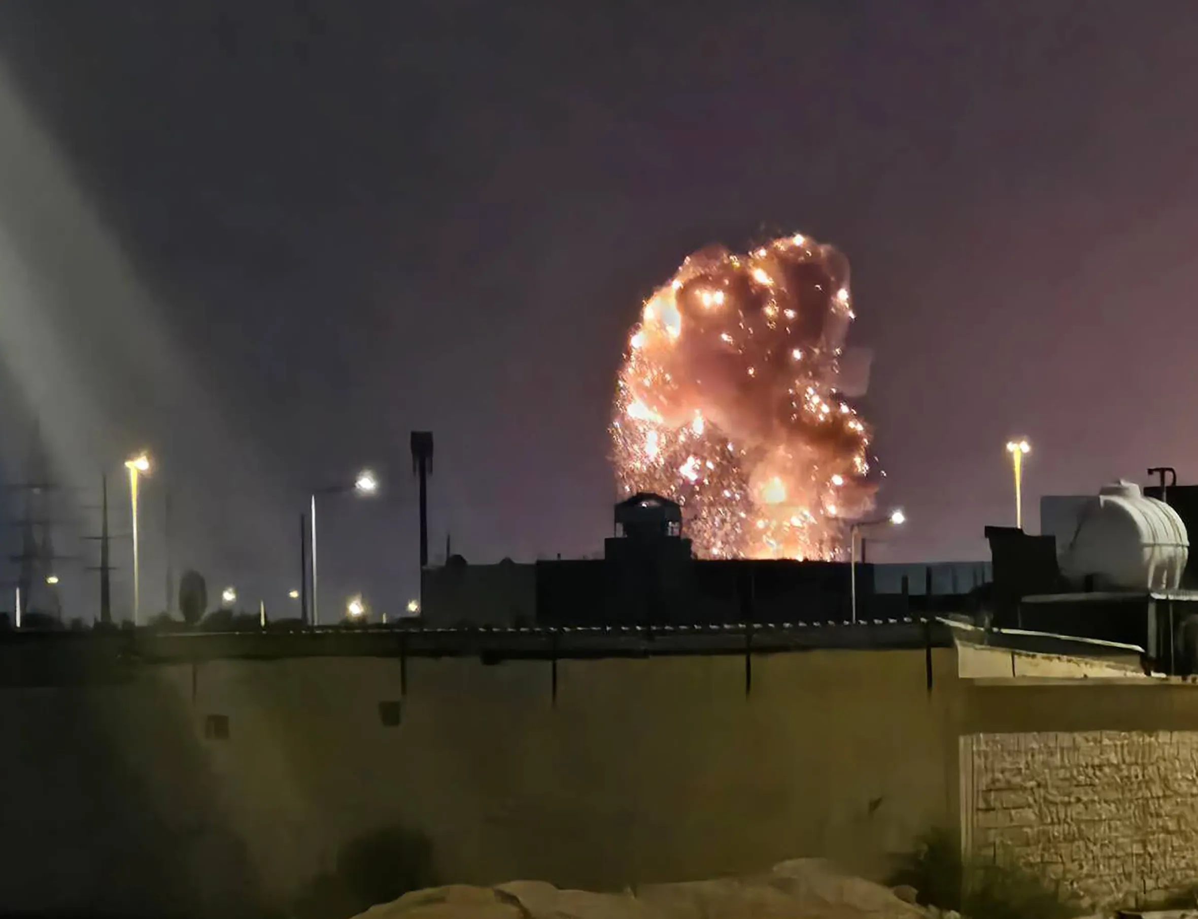 An explosion in Riyadh, Saudi Arabia on March 18.